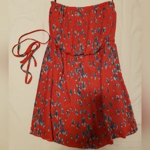 Forever 21 Pleated Strapless Summer Dress